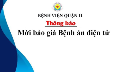 Thông báo mời báo giá Bệnh án điện tử